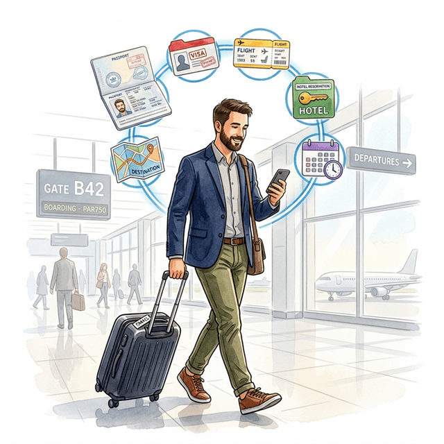 ONEfold Travel Illustration